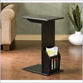 Holly & Martin Upton Magazine Snack Table in Black