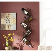 Holly & Martin Vallejo Wall Mount Wine Storage Unit in Brushed Metal