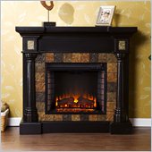 Holly & Martin Weatherford Convertible Electric Fireplace in Black
