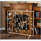 Holly & Martin Willow Fireplace Screen in French Vanilla