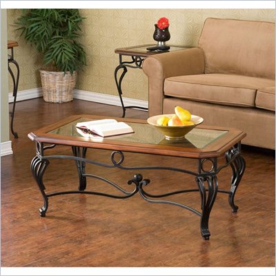 Holly & Martin Newcastle Cocktail Table in Black and Cherry