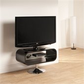 Techlink Opod TV Stand Black with Chrome base