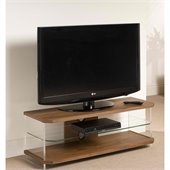 Techlink Air Acrylic and Glass TV Stand in Walnut