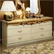 ADD TO YOUR SET: camelgroup Barocco Double Dresser in Ivory w/Gold