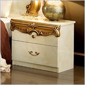 camelgroup Barocco Nightstand in Ivory w/Gold