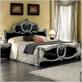 camelgroup Barocco Bed in Black w/Silver