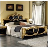 camelgroup Barocco Bed in Black w/Gold