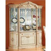 camelgroup Rossella 4 Door China Cabinet in Ivory