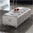 ADD TO YOUR SET: Dupen Lorena Bench in Silver