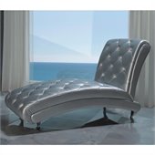 Dupen Lorena Chaise Lounge in Silver