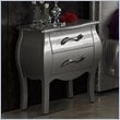 ADD TO YOUR SET: Dupen Lorena Nightstand in Silver