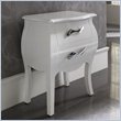 ADD TO YOUR SET: Dupen Nelly Nightstand in White