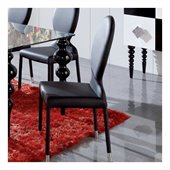 Dupen Modern Dining Chair in Black