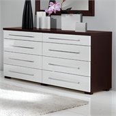 MCS Luxury Double Dresser in Wenge/White
