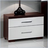 MCS Luxury Nightstand in Wenge/White