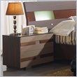 ADD TO YOUR SET: Benicarlo 112 Series Nightstand in Wenge/Capuccino