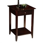 Convenience Concepts American Heritage Square End Table in Espresso
