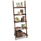 Convenience Concepts American Heritage Ladder Bookshelf in Cherry