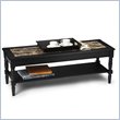 ADD TO YOUR SET: Convenience Concepts Faux Marble Coffee Table in Black