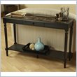 ADD TO YOUR SET: Convenience Concepts Faux Marble Console Table in Black
