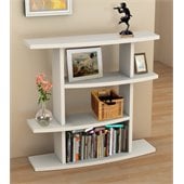 Convenience Concepts Northfield Wave Bookshelf in White