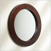 Convenience Concepts Northfield Elite Round Mirror in Espresso