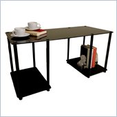 Convenience Concepts Classic Glass Coffee Table in Black