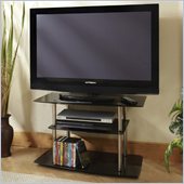 Convenience Concepts Classic Glass 32 TV Stand in Black