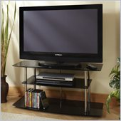 Convenience Concepts Classic Glass 42 TV Stand in Black