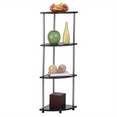 Convenience Concepts Designs2Go™  4-Tier Corner Shelf in Black