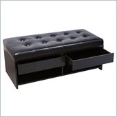 Convenience Concepts Designs4Comfort Bench Ottoman in Espresso