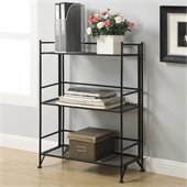 Convenience Concepts XTRA-Storage 3 Tier Wide Folding Shelf in Black