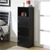 Convenience Concepts XTRA-Storage 3 Door Cabinet in Black