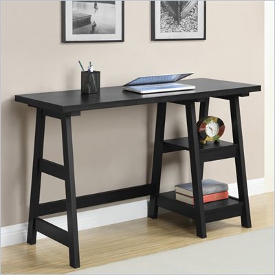 Convenience Concepts Designs2Go™ Trestle Desk in Black