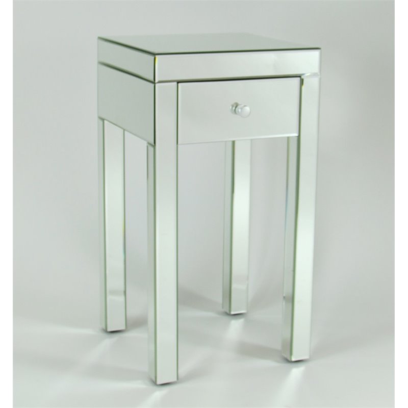 Wayborn Beveled Mirrored Plant Stand