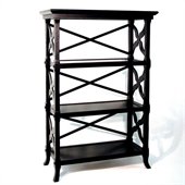 Wayborn Charter 3 Shelf Bookcase in Black