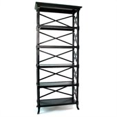Wayborn Charter 5 Shelf Bookcase in Black