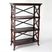 Wayborn Charter 3 Shelf Bookcase in Brown