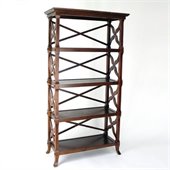 Wayborn Charter 4 Shelf Bookcase in Brown