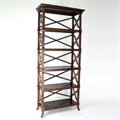 Wayborn Charter 5 Shelf Bookcase in Brown
