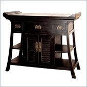 Wayborn Fullhouse Alter Console Table in Antique Black