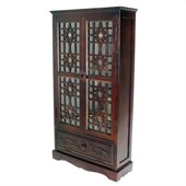 Wayborn Basswood CD Cabinet in Brown