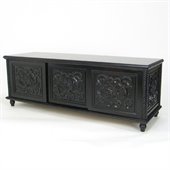 Wayborn Mercer 62 TV Stand Console in Dark Brown