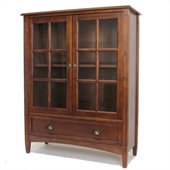 Wayborn 1 Shelf Barrister Bookcase with Glass Door in Brown