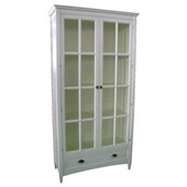 Wayborn Barrister Bookcase with Glass Door in White
