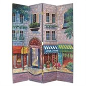 Wayborn Hand Painted The Alley Room Divider