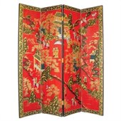 Wayborn Hand Painted Asian Floor Room Divider
