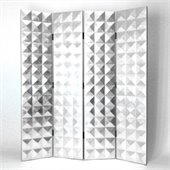 Wayborn Hand Painted Silver Star Room Divider in Silver
