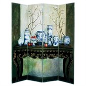 Wayborn Hand Painted Display Of Vase Room Divider