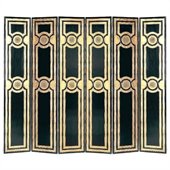 Wayborn Room Divider in Black/Gold